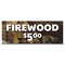 Signmission Firewood $5.00 Banner Concession Stand Food Truck Single Sided B-96-30059 - alternate 1